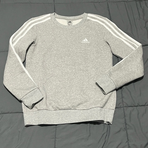 adidas Tops - Adidas Women's Light Gray Crewneck Sweater